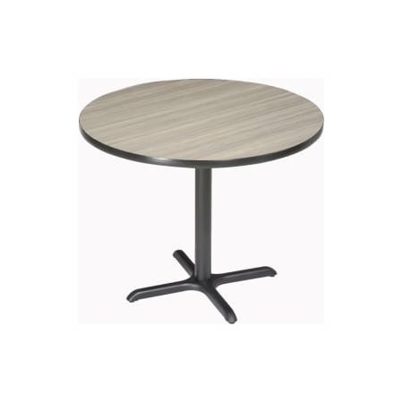 National Public Seating Interion 42" Round Bar Height Restaurant Table, Charcoal 695806CL